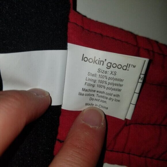 NEW Lookin Good Hooded Red Parka Pet Dog Coat Size XS - Picture 4 of 10